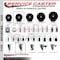 Service Caster 3-1/2'' Phenolic Swivel 1'' Expanding Stem Caster Set 2 Total Lock Brakes, 4PK SCC-EXTTL20S3514-PHR-2-S-2-1 - alternate 4